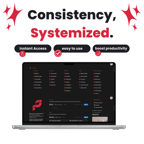 A System for Content Creators Who Want to Stay Consistent.